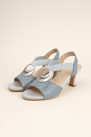 Damen – High-Heel-Sandalen mit Blockabsatz und Riemen