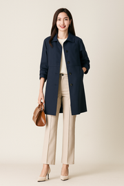 Damen – Trenchcoat mit klassischem Kragen