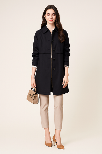Damen – Trenchcoat mit klassischem Kragen
