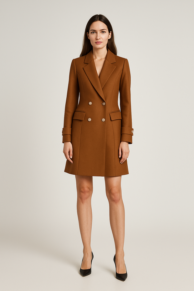 Damen – Mid-Length Trenchcoat mit Doppelreihe