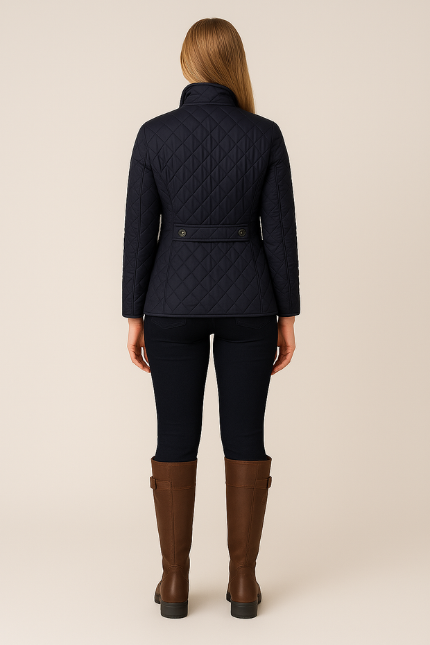 Damen – Steppmantel mit Knopfleiste