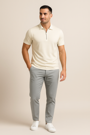 Herren – Robert Zip-Poloshirt in Slim Fit