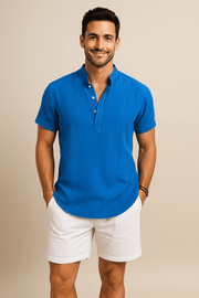 Herren – Kurzarmhemd in Relaxed Fit, atmungsaktiv