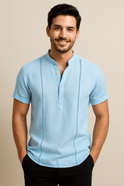 Herren – Kurzarmhemd in Relaxed Fit, atmungsaktiv