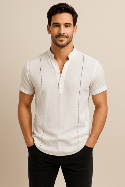 Herren – Kurzarmhemd in Relaxed Fit, atmungsaktiv